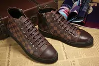 zapatos louis vuitton 2016 printemps size 38-45 echiquier-plaid coffe